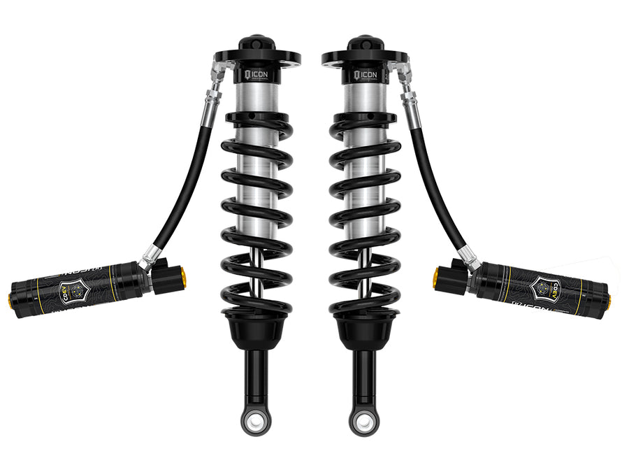 ICON 2025 Toyota 4Runner 4WD 1.25-3" Lift Front 2.5 Series Coilover Kit Remote Reservoir W/ CDEV