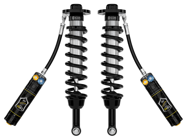 ICON 2025 Toyota 4Runner 4WD 1.25-3" Lift Front 2.5 Series Coilover Kit Remote Reservoir W/ CDXS