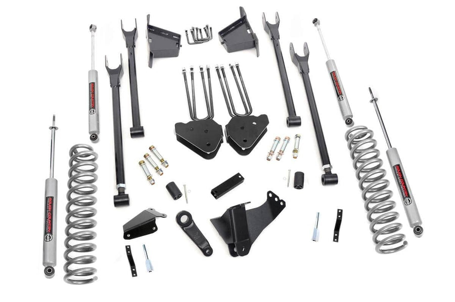 Rough Country - 8 Inch Lift Kit - 4 Link - RR Blocks - Ford F-250/F-350 Super Duty 4WD (05-07)