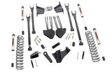 Rough Country - 8 Inch Lift Kit - 4 Link - RR Blocks - V2 - Ford F-250/F-350 Super Duty (05-07)