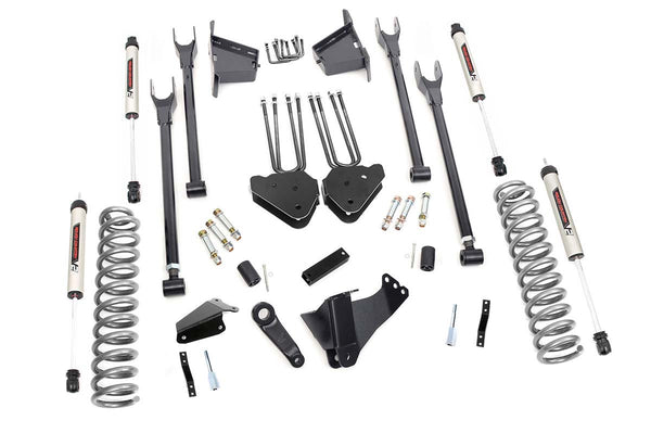 Rough Country - 8 Inch Lift Kit - 4 Link - RR Blocks - V2 - Ford F-250/F-350 Super Duty (05-07)