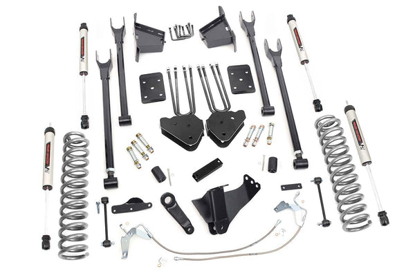 Rough Country - 8 Inch Lift Kit - 4 Link - V2 - Ford F-250/F-350 Super Duty 4WD (2008-2010)