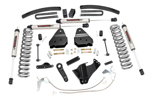 Rough Country - 6 Inch Lift Kit - Gas - V2 - Ford F-250/F-350 Super Duty 4WD (2008-2010)