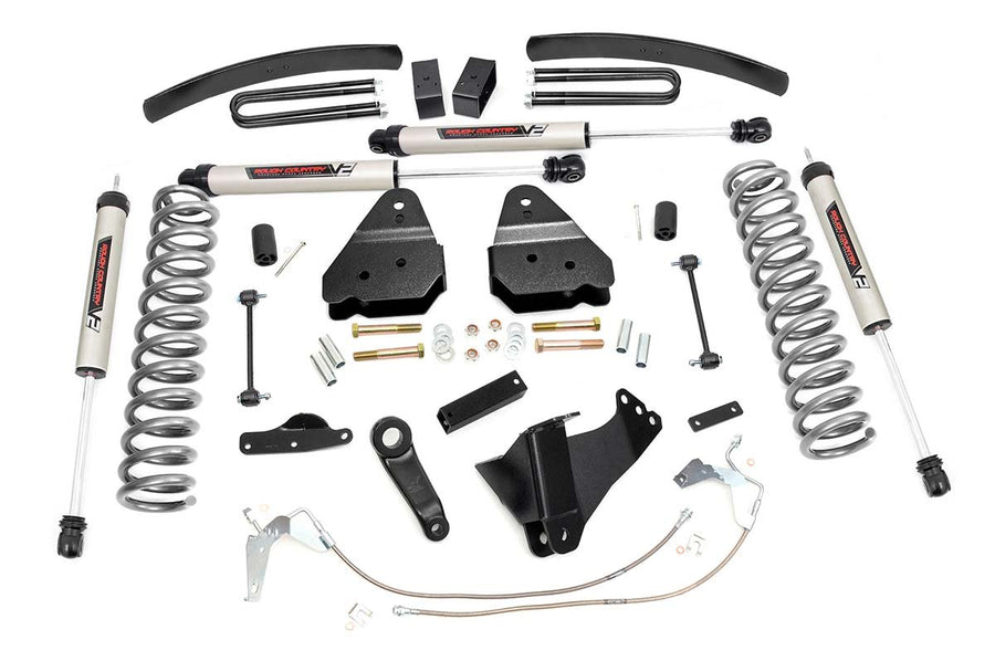 Rough Country - 6 Inch Lift Kit - Gas - V2 - Ford F-250/F-350 Super Duty 4WD (2008-2010)