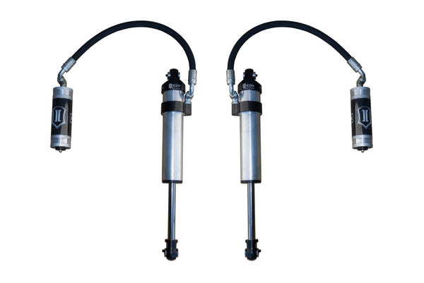 ICON 2003-2024 Toyota 4Runner/2005-2023 Toyota Tacoma/2007-2014 Toyota FJ Cruiser Front 2.5 VS Stock Width Remote Reservoir Secondary Shocks Pair