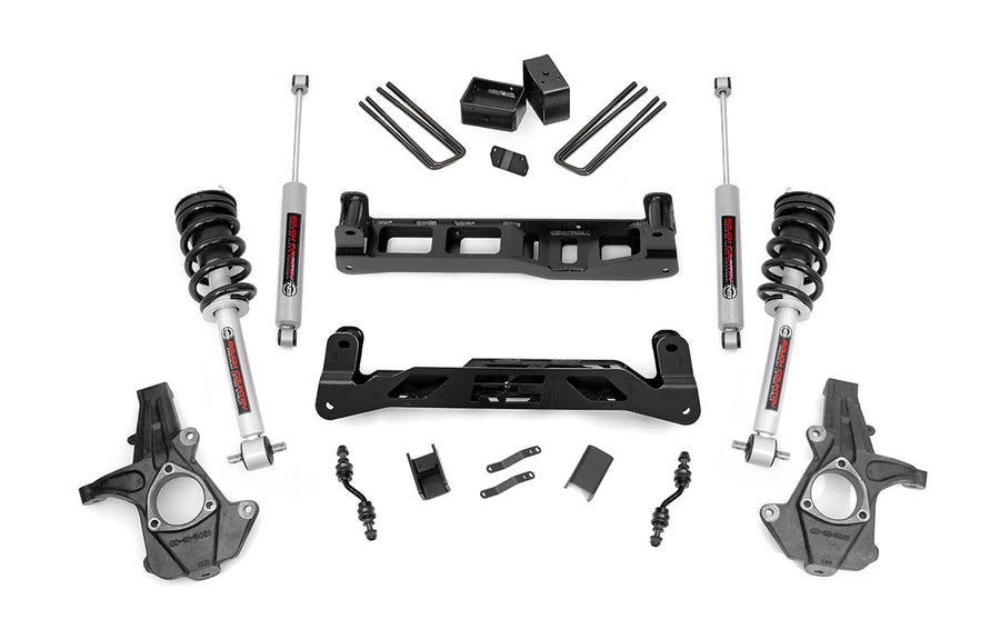 Rough Country - 5 Inch Lift Kit - Alu/Stamp Steel - N3 Struts - Chevy/GMC 1500 (14-18 & Classic)