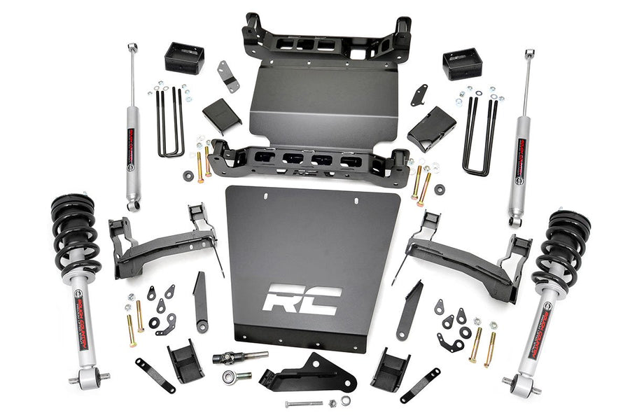Rough Country - 5 Inch Lift Kit - Bracket - N3 Struts - Chevy/GMC 1500 (14-18 & Classic)