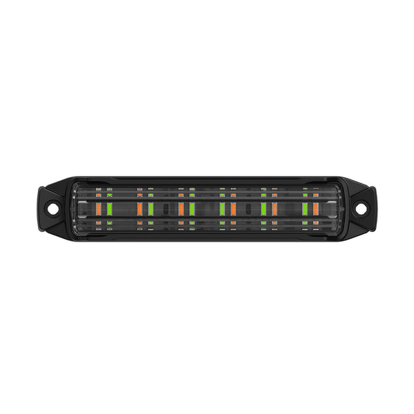 BUILTBRIGHT BB6010D Work Bar Strobe 4 4" LED Strobe Light Amber/Green