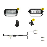 Tiny Monster 61CC4 Tiny Monster Grille Kit For Chevrolet Silverado 1500 LT/LTZ/RST 2022-25 (4 Light Bars Harness Brackets)
