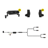 Tiny Monster 63FD4 Tiny Monster Grille Kit For Ford F-150 XLT 2024-25 (4 Light Bars Harness Brackets)