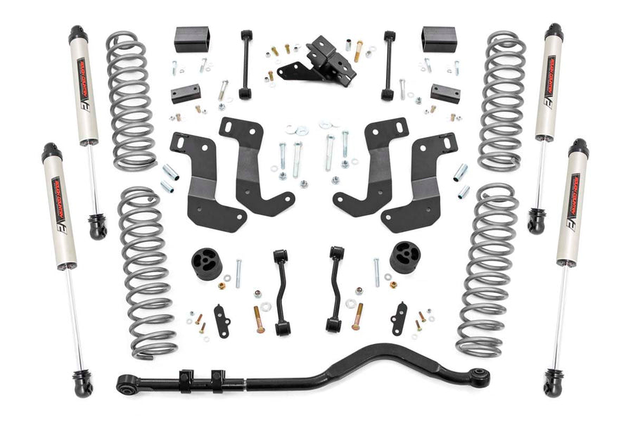 Rough Country - 3.5 Inch Lift Kit - C/A Drop - Stage 1 - V2 - Jeep Wrangler Unlimited (18-23)