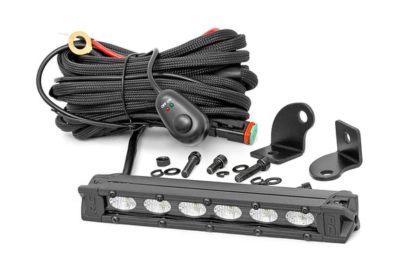 Rough Country - 6 Inch Black Series LED Light Bar - Slim Line