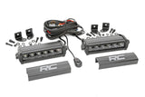 Rough Country - 6 Inch Black Series LED Light Bar - Single Row - Pair
