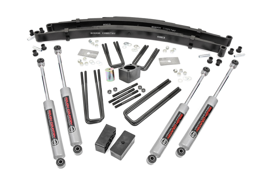 Rough Country - 4 Inch Lift Kit - Rear Blocks - Dodge W100 Truck/W200 Truck 4WD (1970-1974)
