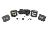 Rough Country - LED Light Kit - Cowl Mount - 2 In. Black Pair - Jeep Gladiator JT/Wrangler JL (18-25)