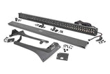 Rough Country - LED Light Kit - Windshield - 50 In. BLK Dual Row - Amber DRL - Jeep Gladiator JT/Wrangler JL (18-25)