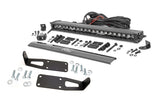 Rough Country - LED Light Kit - Bumper Mount - 20 In. Black Single Row - White DRL - Ram 2500/3500 (10-18)