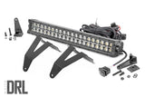 Rough Country - LED Light Kit - Bumper Mount - 20 In. Black Dual Row - White DRL - Ram 1500 (19-24)