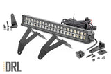 Rough Country - LED Light Kit - Bumper Mount - 20 In. Black Dual Row- Amber DRL - Ram 1500 (19-24)