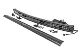 Rough Country - 54 Inch Black Series LED Light Bar - Curved - Dual Row - Cool White DRL