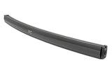 Rough Country - 54 Inch Black Series LED Light Bar - Curved - Dual Row - Cool White DRL