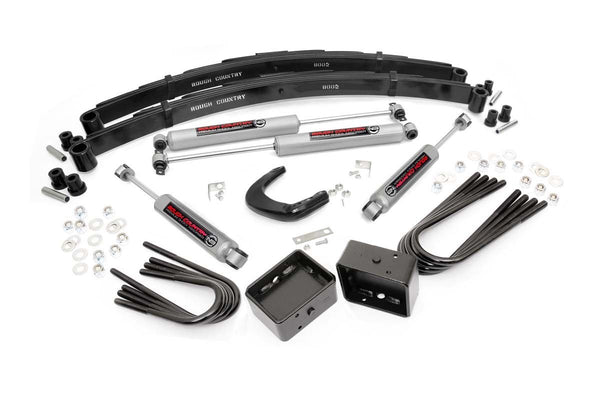 Rough Country - 4 Inch Lift Kit - RR Blocks - Chevy/GMC C10/K10 Truck & SUV/K5 Blazer (73-76)