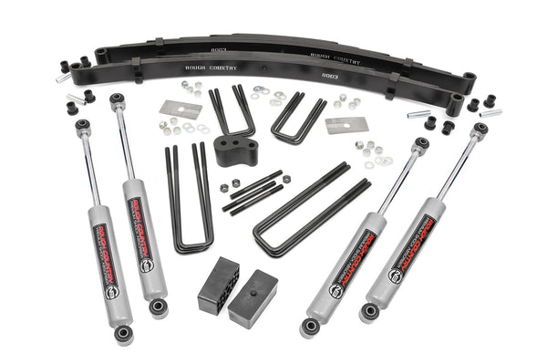 Rough Country - 4 Inch Lift Kit - Rear Blocks - Dodge W100 Truck/W200 Truck 4WD (1970-1974)