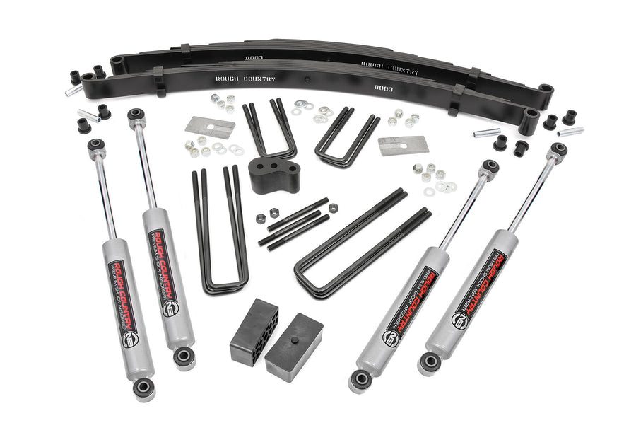 Rough Country - 4 Inch Lift Kit - Rear Blocks - Dodge W100 Truck/W200 Truck 4WD (1970-1974)