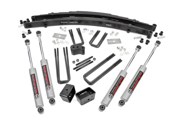 Rough Country - 4 Inch Lift Kit - Rear Blocks - Dodge W100 Truck/W200 Truck 4WD (1974-1977)