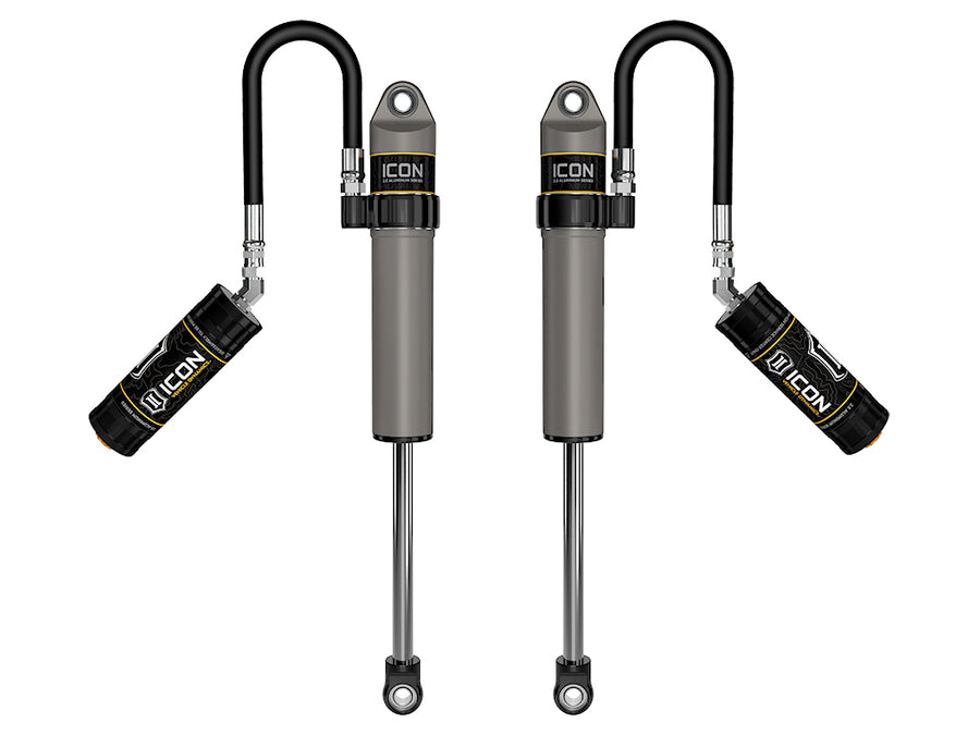ICON 2020-2023 Jeep Gladiator/2018-2023 Jeep Wrangler JL 2.5" Lift Front V.S. 2.5 Aluminum Series Shock Absorbers Remote Reservoir Pair