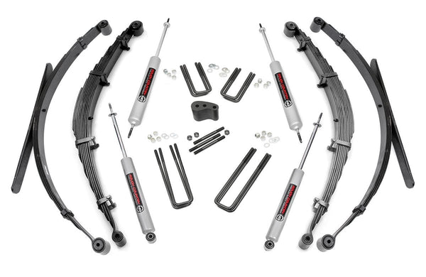 Rough Country - 4 Inch Lift Kit - Rear Springs - Ford F-250 4WD (1977-1979)