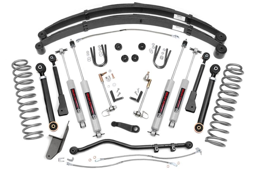 Rough Country - 4.5 Inch Lift Kit - RR Springs - X-Series - Jeep Cherokee XJ 2WD/4WD (84-01)