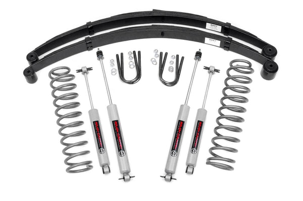 Rough Country - 3 Inch Lift Kit - RR Springs - Jeep Cherokee XJ 2WD/4WD (1984-2001)