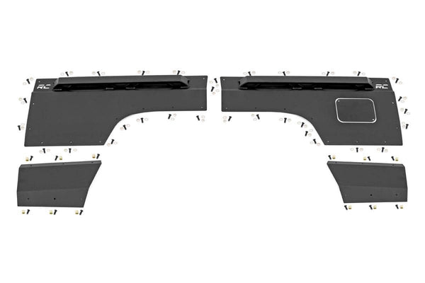 Rough Country - Fender & Quarter Panel Armor - Rear - Combo - Jeep Cherokee XJ 2WD/4WD (97-01)