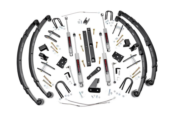 Rough Country - 4.5 Inch Lift Kit - X-Series - Power Steer - Jeep Wrangler YJ 4WD (1987-1995)