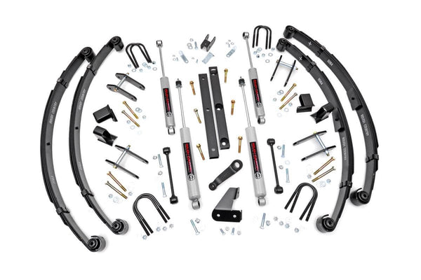 Rough Country - 4.5 Inch Lift Kit - Power Steering - Jeep Wrangler YJ 4WD (1987-1995)