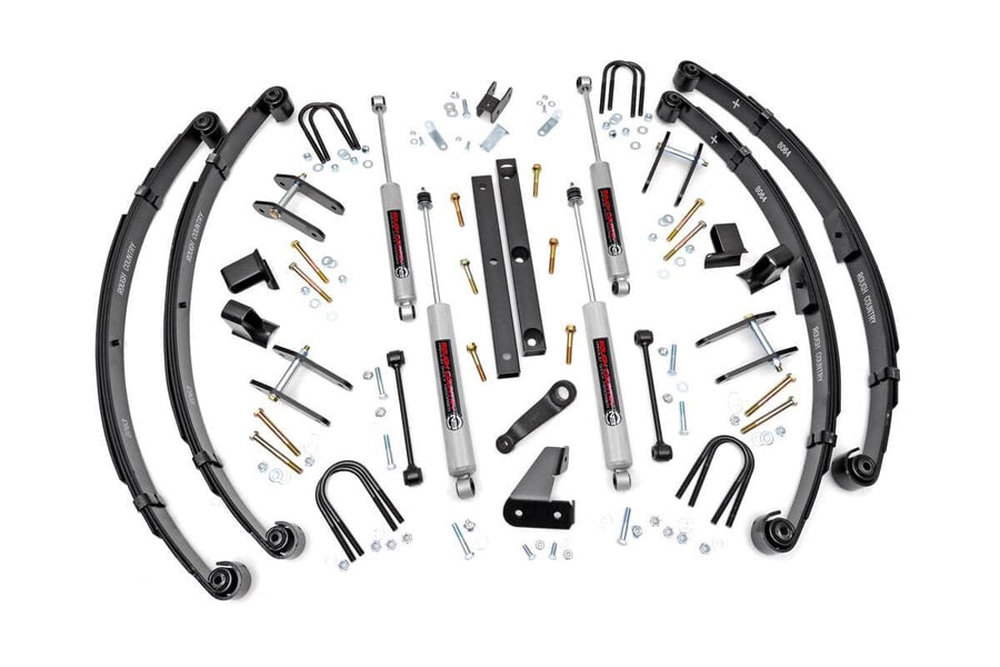 Rough Country - 4.5 Inch Lift Kit - Power Steering - Jeep Wrangler YJ 4WD (1987-1995)
