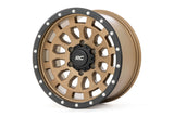 Rough Country - Rough Country 87 Series Wheel/Simulated Beadlock/Bronze/Black/17x8.5/5x5/+0mm