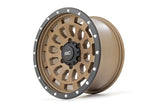Rough Country - Rough Country 87 Series Wheel/Simulated Beadlock/Bronze/Black/17x8.5/6x5.5 -+25mm