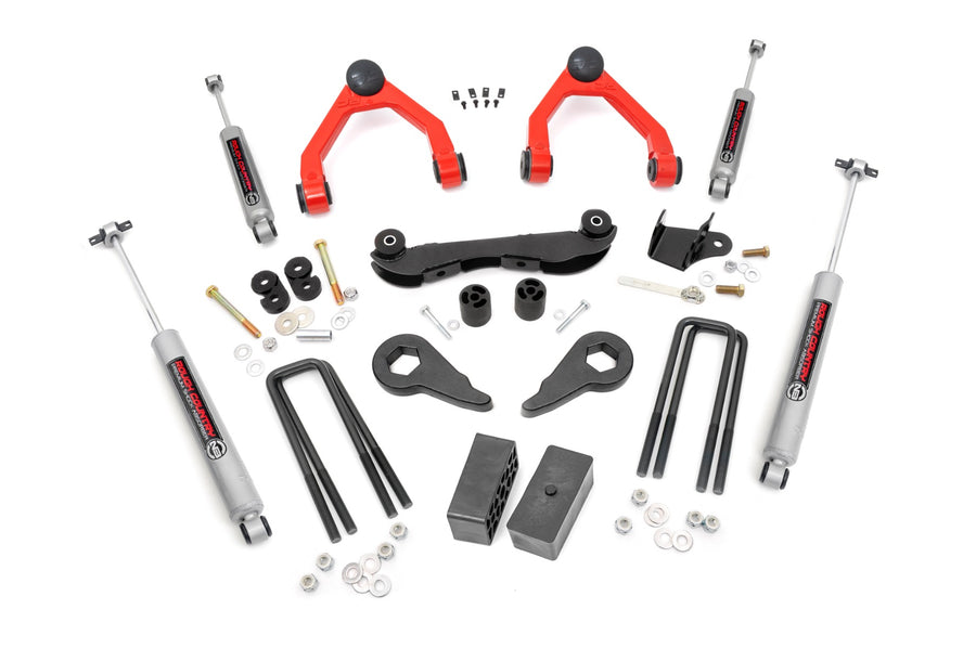 Rough Country - 2-3 Inch Lift Kit - Rear Blocks - Chevy C1500/K1500 Truck & SUV 4WD (88-99)