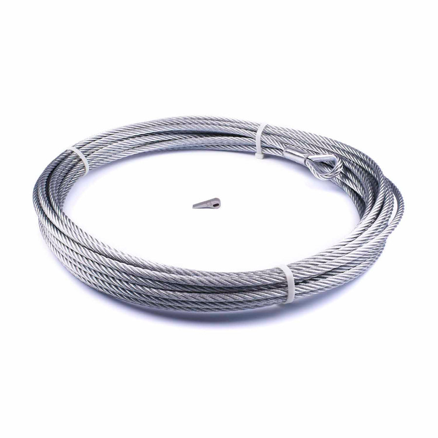 Wire Rope Assembly  3/8 In X 80 Ft  Galvanized