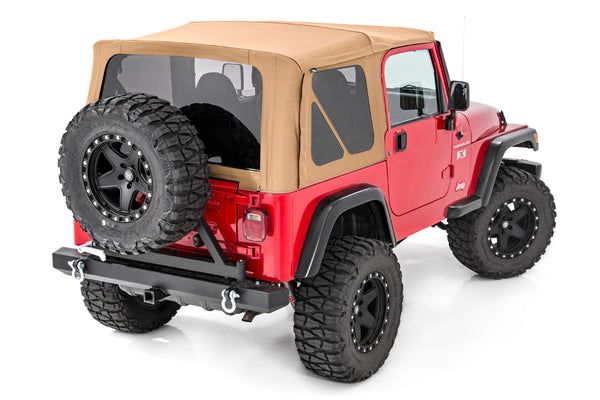 Rough Country - Soft Top - Replacement - Spice - Half Doors - Jeep Wrangler TJ 4WD (97-06)