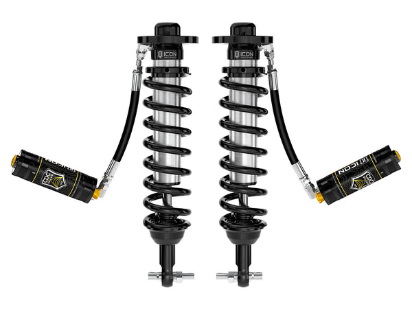 ICON 2021-2025 Ford F-150 4WD/Tremor 3.5-4.5"/2.5-3" Lift Front V.S. 2.5 Series Coilovers Remote Reservoir W/ CDCV Pair