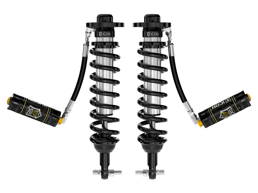ICON 2021-2025 Ford F-150 4WD/Tremor 3.5-4.5"/2.5-3" Lift Front V.S. 2.5 Series Coilovers Remote Reservoir W/ CDCV Pair