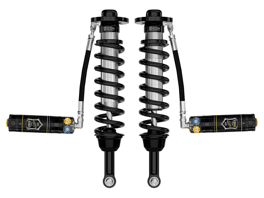 ICON 2021-2025 Ford F-150 4WD/Tremor 3.5-4.5"/2.5-3" Lift Front V.S. 2.5 Series Coilovers Remote Reservoir W/ CDXS Pair