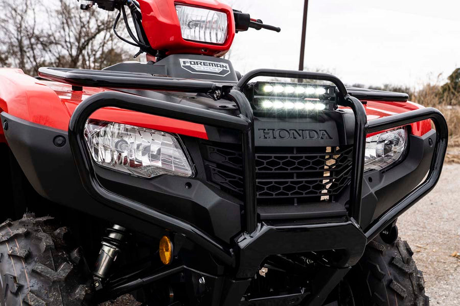 Rough Country - LED Light Kit - Bumper Mount - 6 In. Black Slimline Pair - Honda Foreman 500