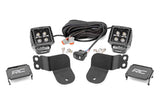 Rough Country - LED Light Kit - Cage Mount - 2 In. Black Pair - Amber DRL - Polaris General XP 4 1000