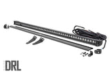 Rough Country - LED Light Kit - Lower Windshield - 50 In. Black Single Row - White DRL - Polaris General XP 4 1000