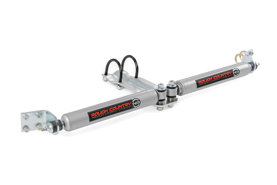 Rough Country - N3 Steering Stabilizer - Dual - 2-8 Inch Lift - Dodge 1500 4WD (1994-1999)