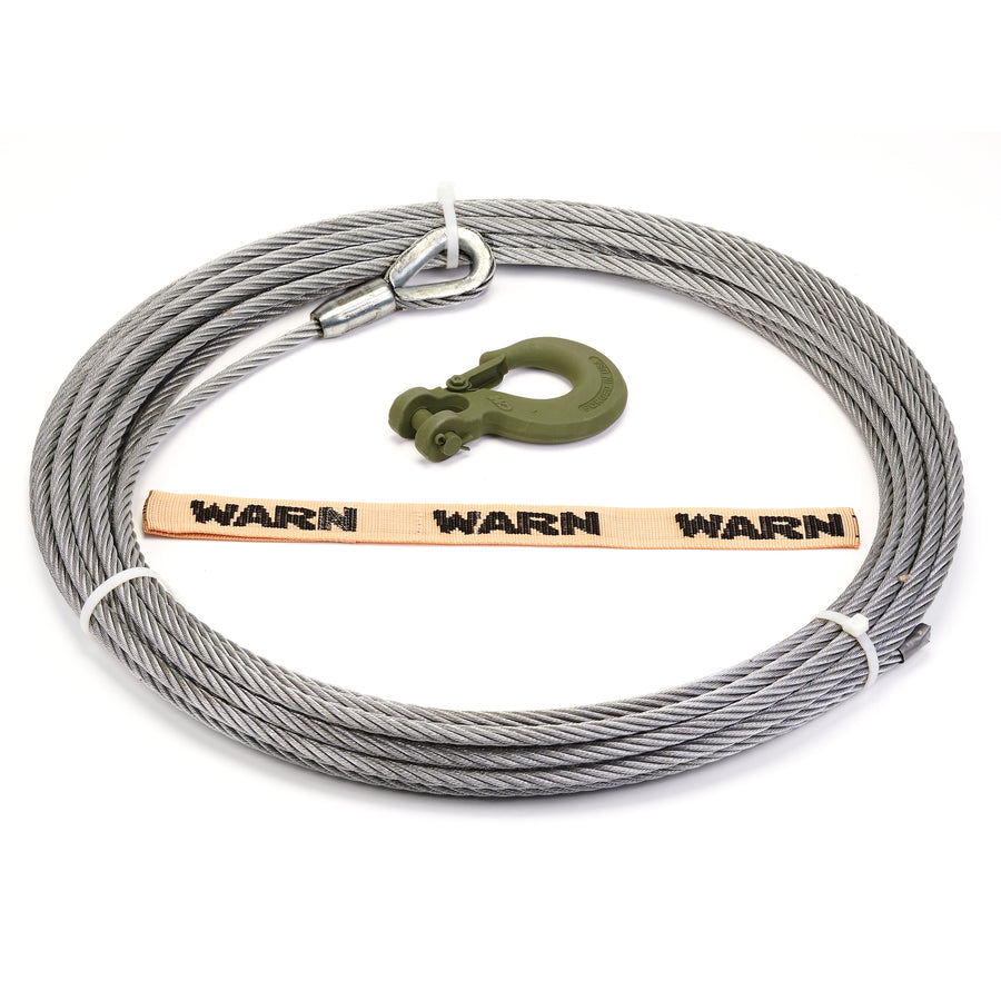 Wire Rope Assembly  7/16 In X 75 Ft  With Hook